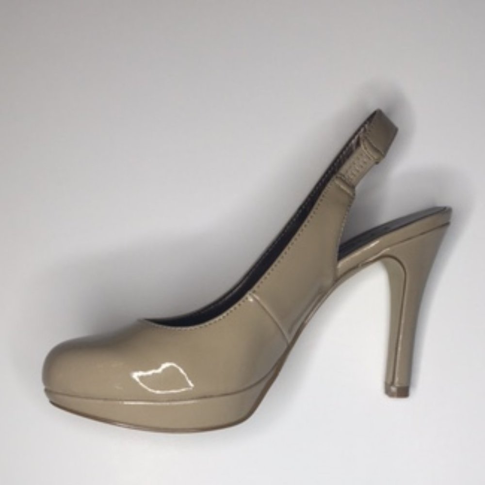 Moda Spana Karah Taupe Slingback Heels